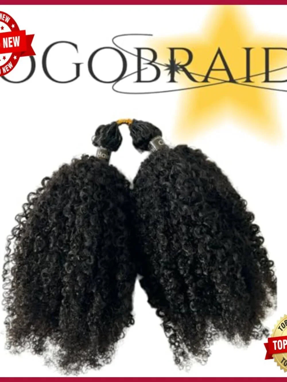 18 Inch Human Hair Extensions Afro Kinky Curly Knotless Crochet Braiding